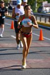 Maria at Athens marathon, 2010